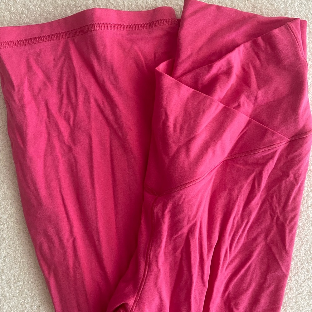 aerie pink flare leggings